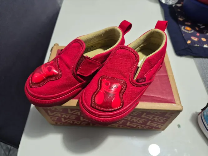 TENIS VANS EDIÇÃO HARIBO TAM 22 ORIGINAL INFANTIL
