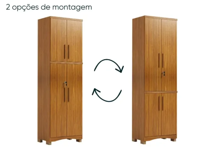 Multifuncional Blanc 4 Portas, 100% MDF - Rio Doce