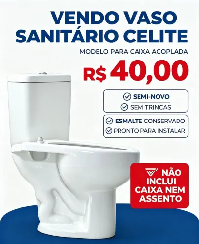 Vendo vaso sanitário semi novo