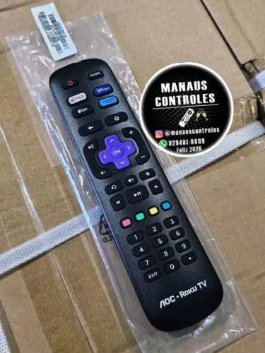 Controle para tv aoc Roku original novo