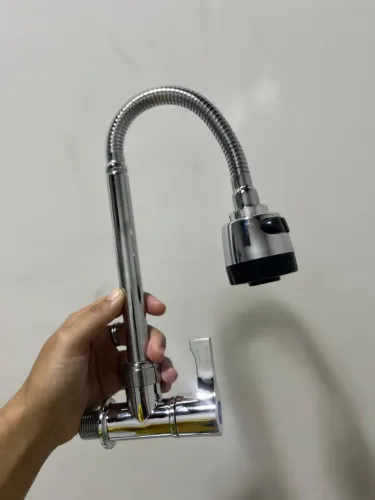 Torneira Gourmet Monocomando Flexível 360° com Ducha Spray - Cromada