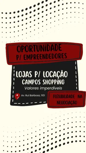Lojas p locação - Valores imperdíveis!