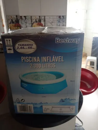 PISCINA INFLÁVEL NOVA SEM USO CAIXA LACRADA