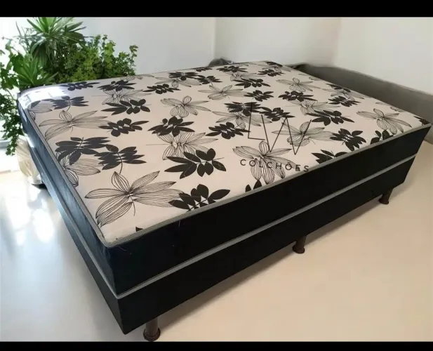  CAMA CASAL BOX CONJUGADA COLCHÃO 20CM COM MOLAS ENSACADAS OU SEM 690,00 FRETE GRÁTIS 