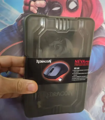 mouse gamer redragon neva pro ultraleve 54g paw3395 26000 dpim815pro novo lacrado nota e g