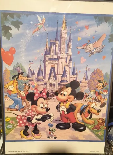 Poster original Disney anos 80 lacrado