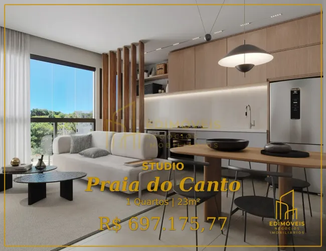 Oportunidade única: Studio na Praia do Canto | Lazer completo