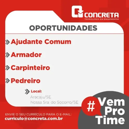 VAGAS DISPONÍVEIS NOSSA SENHORA DO SOCORRO