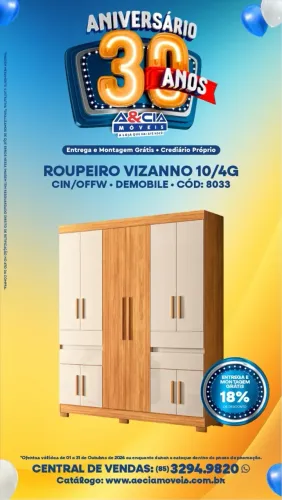 Guarda roupa 10p / 4g