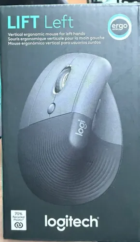  Mouse Sem Fio Logitech Lift Left Vertical - Grafite (Novo)