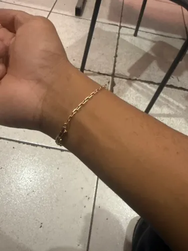 Pulseira de ouro maciça