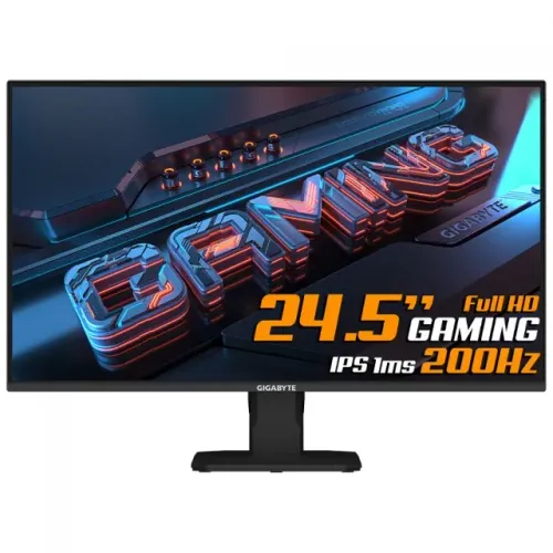 MONITOR GAMER GIGABYTE 25 FHD 200HZ 1MS IPS DP 1.4 HDMI 2.0 120% SRGB HDR FREESYNC NOVO!