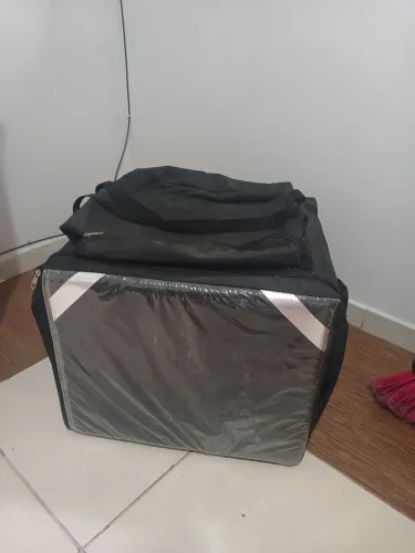 Bolsa Bag Mochila Motoboy 45L Preto com Isopor...