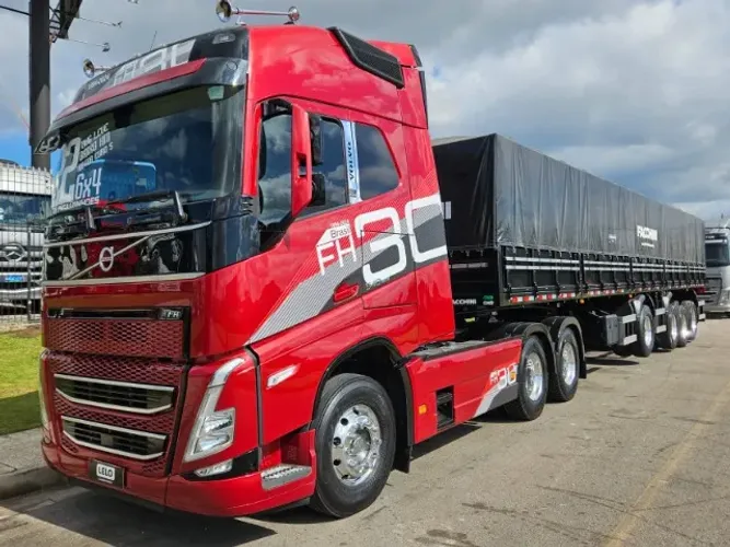 Volvo FH 540 6x4 bug Leve Mola Ano 22 Teto Alto + 4 Eixo Graneleira Facchini 0KM C/ Pneus