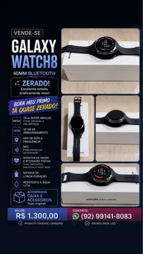 Samsung Watch 8 Classic - novo