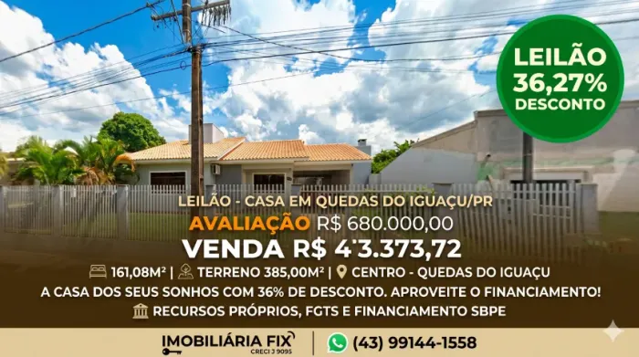 A casa dos seus sonhos com 36% de desconto. Aproveite o financiamento!