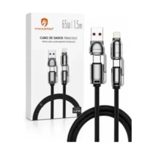 Cabo 4 Em 1 Tipo C 65w 1.5m Turbo - Loja Loxee Store