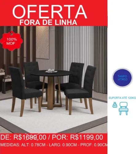 Mesa completa - compre hoje e receba em até 72 horas