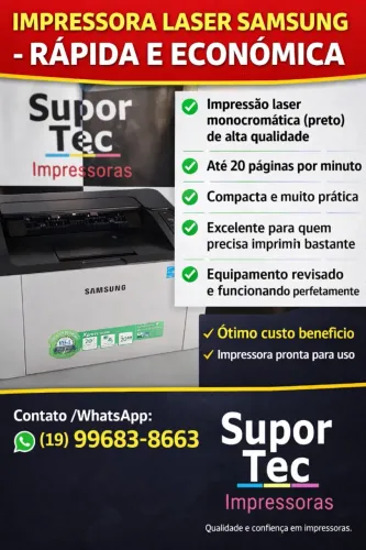 Samsung Xpress M2020 IMPRESSORA LASER SAMSUNG - RÁPIDA E ECONÔMICA