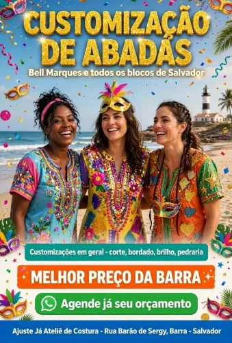Ajustes e costuras em geral (reformas e costumizaçoes em abadás