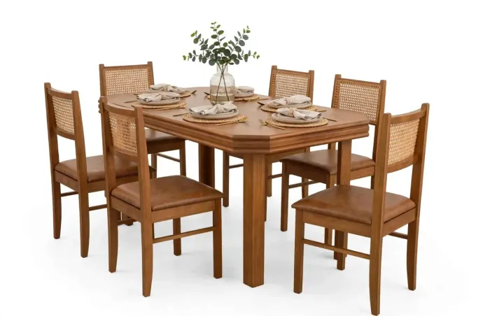 Mesa de Jantar com 6 cadeiras