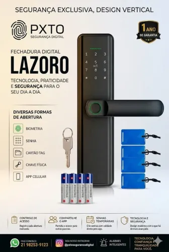 Fechadura digital Embutir Instalada na sua porta