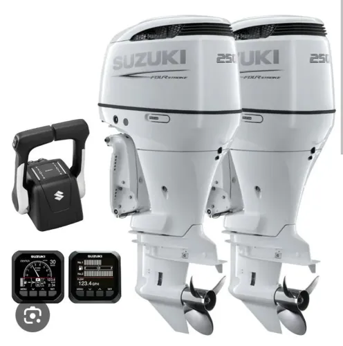 PARELHA SUZUKI DF 250hp EFI V6 RABETA "25" COMANDO 4T - motor de popa 