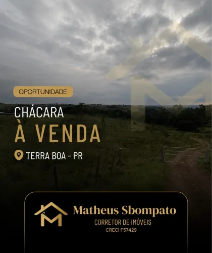 CHÁCARA EM TERRA BOA - 900M DA CIDADE - 4 ALQUEIRES