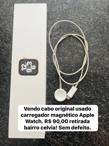 Cabo carregador indução Apple Watch original