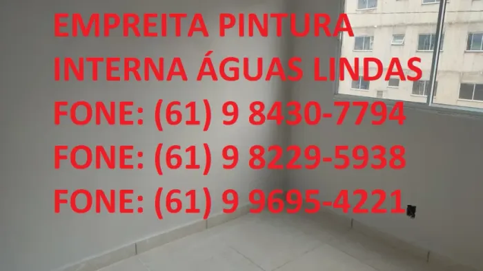 Temos empreita de PINTURA INTERNA E EXTERNA Águas Lindas de Goiás