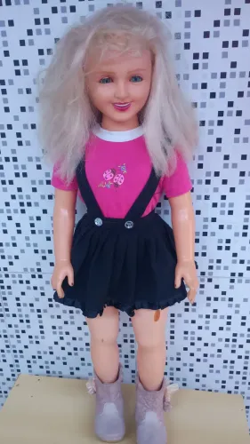 Boneca Angélica Baby Brink Antiga (Anos 90) - Grande 82cm