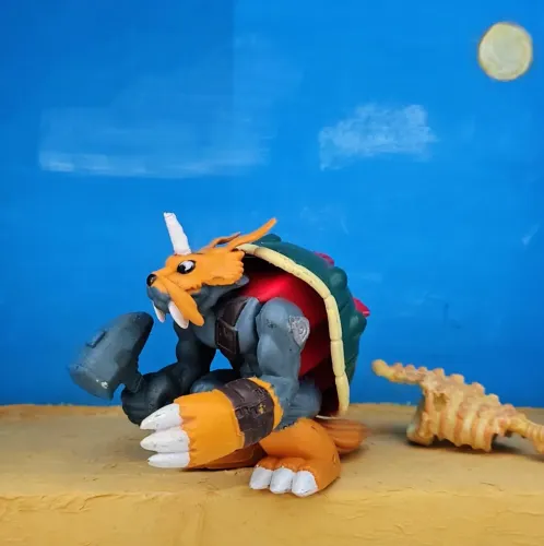 Boneco do digimon adventure - Zudomon