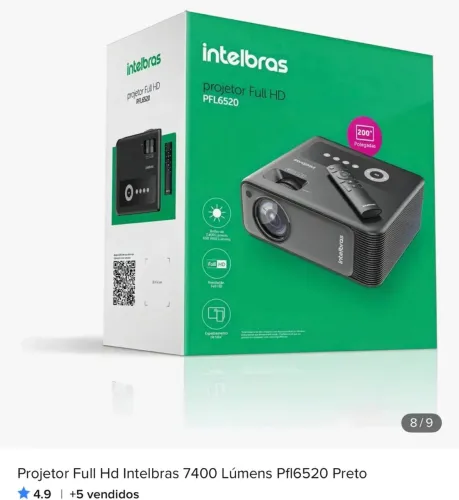 Retro projetor Intelbras (acompanha tela + suporte)