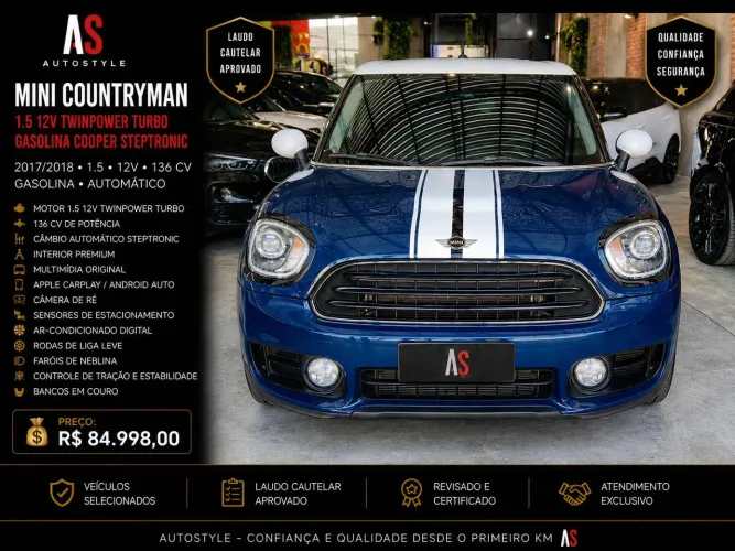 Mini Cooper Countryman 1.5 Turbo Aut. 2018