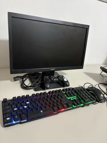 Kit GAMER: MONITOR, MOUSE, TECLADO E CONTROLE