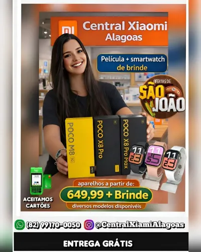 Xiaomi Redmi 15, Poco X8 Pro Max, Note 14 e Diversos Modelos Disponíveis 