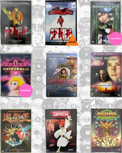 DVD Animes, Animações e Desenhos Animados - Lote