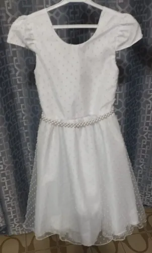 VESTIDO DE BATIZADO TAMANHO 14 USADO ALGUMAS HORAS 100 REAIS