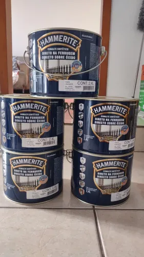 Tinta Hammerite para pintura de ferragens! Prata Brilhante, não aceito cartão de Crédito.