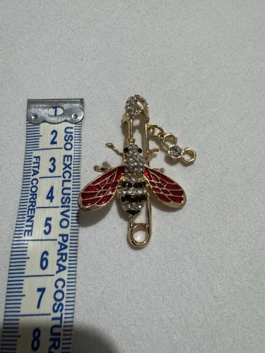 Broche abelha rainha queen bee