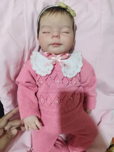 Kit bebê reborn pintando e implantando sem corpinho 