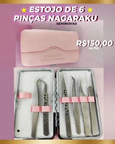 Kit com 6 pinças  nagaraku