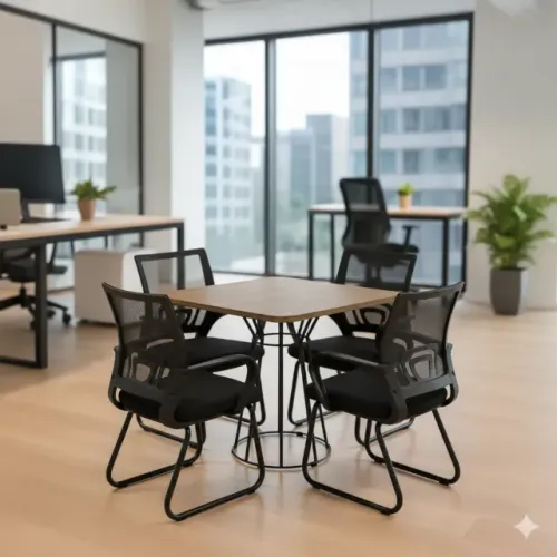 MEsa de reuniao com 4 cadeiras completa SAldão outlet ULTIMA PEÇA