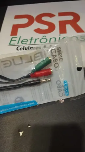 Cabo de audio p3 macho para p2 2femea