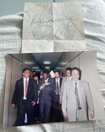Autografo Rei Pelé
