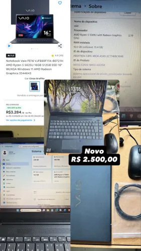 Notebook novo
