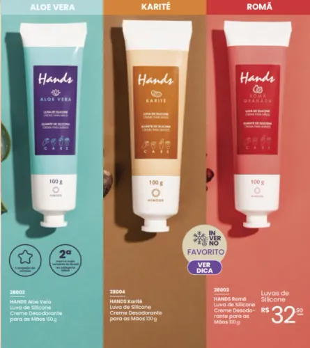 Creme para Mãos Hinode Hands 100g ? Aloe Vera, Karité e Romã
