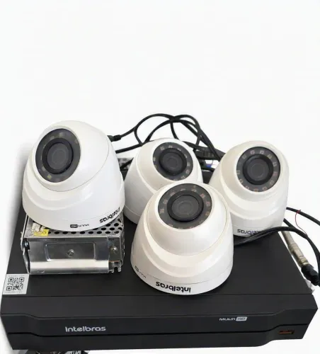 Kit 4 câmeras Intelbras com DVR