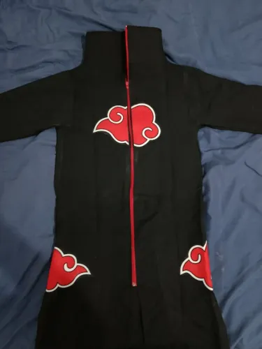 Manto Akatsuki Naruto com Zíper | Tamanho PP | Excelente Estado