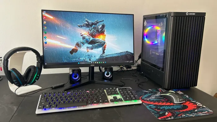 PC GAMER COMPLETO RYZEN 5, MONITOR 24?
